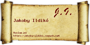 Jakoby Ildikó névjegykártya